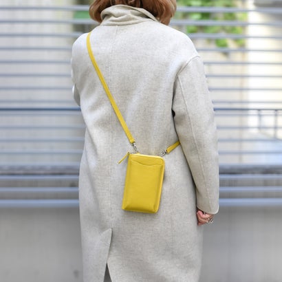 スタイロ styiro 本革お財布スマホミニショルダーバッグ(イエロー)