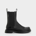 Bryn ブライン デニムチェルシーブーツ (Black)