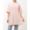 ロット LOTTO ライフス レディース エボ 半袖 プリントTシャツ (PINK-SALT/1OT)