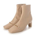 ブリジット バーキン Bridget Birkin アクセサリーパールチェーンショートブーツ (ベージュ)