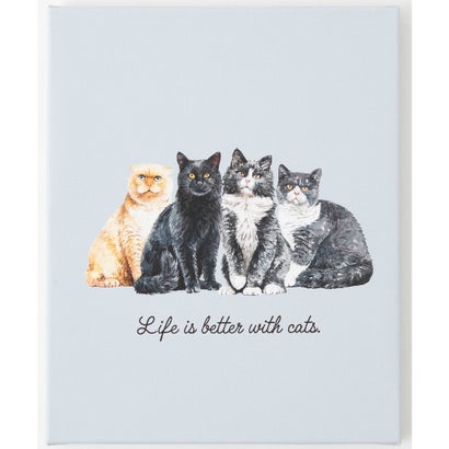 エモニーク emonique 犬 猫 名画 壁掛け アートキャンバス (A)