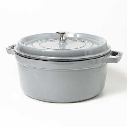 ストウブ STAUB ラウンド ピコ ココット 26cm ホーロー鍋【返品不可商品】 GRAPHAITE GREY 