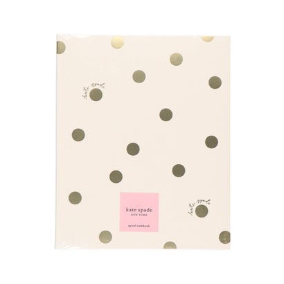 ケイトスペード ケイトスペードニューヨーク kate spade new york スパイラル ノートブック （GOLD DOT）