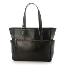 レザーラボラトリー Leather Laboratory 本革オイルレザー トートバッグ|本革ビジネストート ワイド型 (CHOCO)