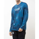 アンダーアーマー UNDER ARMOUR メンズ 長袖機能Tシャツ UAテック プリント ロングスリーブシャツ 1381358 (Cosmic Blue)
