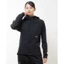 アンダーアーマー UNDER ARMOUR レディース 長袖ジャージジャケット UAハイブリッドニット フルジップ フーディー 1381235 (Black / /)