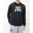 アンダーアーマー UNDER ARMOUR メンズ スウェットパーカー UAライバルテリー グラフィック フーディー 1379766 (Black White)