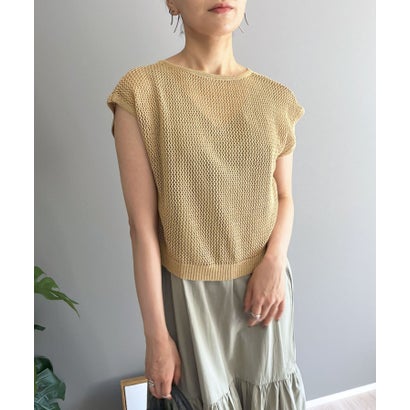 ジュエローブ Jewelobe 2wayレースアップメッシュプルオーバー （ベージュ）(4)