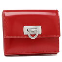 フェラガモ FERRAGAMO 二つ折り財布 ワンダ レッド レディース FERRAGAMO 220434 760660 （FLAME RED）