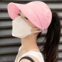キャップ UVケア帽子 マスク掛け付き
