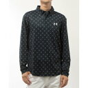 アンダーアーマー UNDER ARMOUR メンズ ゴルフ 長袖シャツ UAプレイオフ デュース ロングスリーブ ポロ 1381280 （Black / / Halo Gray）