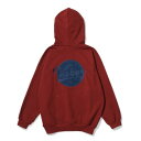 P{Y KEBOZ CORDUROY BB LOGO SWEAT HOODIE iBURGUNDYj