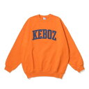 P{Y KEBOZ CORDUROY UC SWEAT CREWNECK iORANGEj