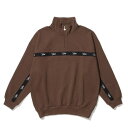 P{Y KEBOZ ETE SWEAT HALF ZIP iBROWNj