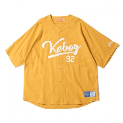 ケボズ KEBOZ FLANNEL BASEBALL SHIRT （YELLOW）