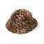 ܥ KEBOZ LEOPARD FUR HAT BROWN