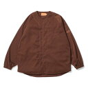 P{Y KEBOZ NYLON BB L/S SHIRT iBROWNj