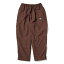 ケボズ KEBOZ NYLON TAFFETA PANTS （BROWN）