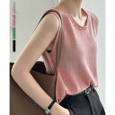 アルゴトウキョウ ARGO TOKYO Mesh Sheer Flear Tank 25068 メッシュニット (ピンク)
