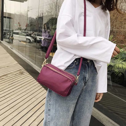 メゾンドラティール maison de LATIR 大人カジュアルにシンプルが効く。ミニショルダーバッグ （パープル）