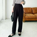 ジーラ GeeRA タックワイドバレルパンツ (ブラック)
