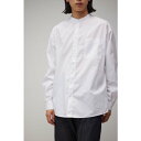 ノーカラービッグシャツ WHT