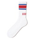 ケボズ KEBOZ 2TONE LINE SOCKS (RED)