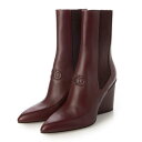 サルバトーレフェラガモ Salvatore Ferragamo Marine calfskin ankle boots (DARK RED)