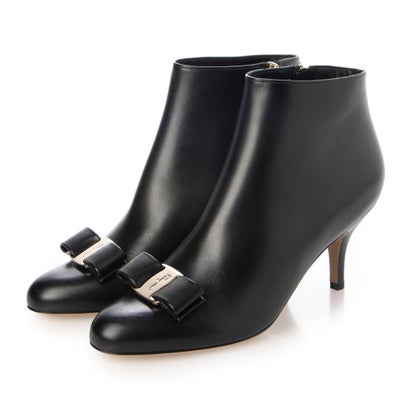 サルヴァトーレ・フェラガモ サルバトーレフェラガモ Salvatore Ferragamo Leather Booties （BLACK）