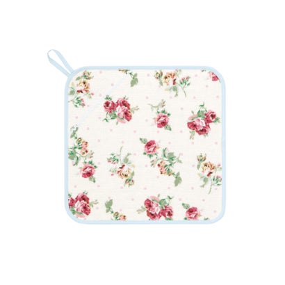 ローラ アシュレイ LAURA ASHLEY クチュールローズ柄 ベビーループ付きタオル (アイボリー(104)) ローラ アシュレイ LAURA ASHLEY クチュールローズ柄 ベビーループ付きタオル (アイボリー(104))