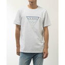 ゲス GUESS Denim Emboss Triangle Tee (LGY) Tシャツ