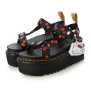 ドクターマーチン Dr.Martens HELLO KITTY ハローキティ コラボ 厚底 ストラップ サンダル 25914002 (レディース) （Black）