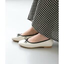 フリューン flune 4E スクエアトゥ バレエシューズ (2228アイボリーその他EN)