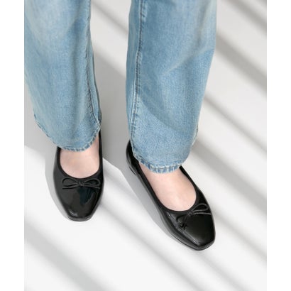 フリューン flune 4E スクエアトゥ バレエシューズ （2020ブラックEN）