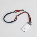 クーコ COOCO 平編みスマホショルダーストラップ (ネイビー)