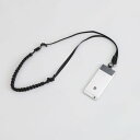 クーコ COOCO 平編みスマホショルダーストラップ (ブラック)