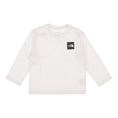 ザ ノース フェイス THE NORTH FACE ジュニア B L/S Small Square Logo Tee_ベビーロングスリーブスモールスクエアロゴティ NTB32357 （ホワイト2）