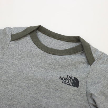 LOCOMALL(ロコンド公式ストア)のザ ノース フェイス THE NORTH FACE ジュニア B L/S Cotton Rompers_ベビー ロングスリーブコットンロンパース NTB82353 （ミックスグレー）【交換・返品不可】｜アングル3