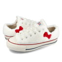 Ro[X CONVERSE ALL STAR (R) HELLO KITTY OX iWHITEj