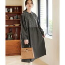 パッと華やぐ繊細刺しゅうの大人シャツワンピース