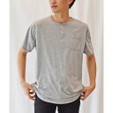 ラナン RANAN ヘンリーネック半袖ポケットTシャツ 【ユニセックス】（モクグレー）