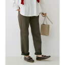 綿混ストレッチゆとりシルエットレギンスパンツ