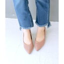 ソロット SOROTTO ふかふか3Dインソール/かかとがズレない走れるジェル付「ぴたふわ」Vカットプレーンパンプス(LADYS) (ピンク)