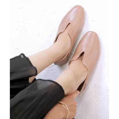 ソロット SOROTTO ふかふかインソール/スリットデザインの2wayぺたんこフラットソールシューズ/バブーシュ(LADYS) （ピンク）