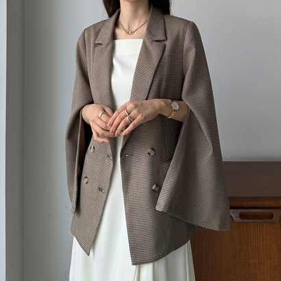 ルエレ Louere Louere 2wayスリットスリーブテーラードジャケット (ブラウン)