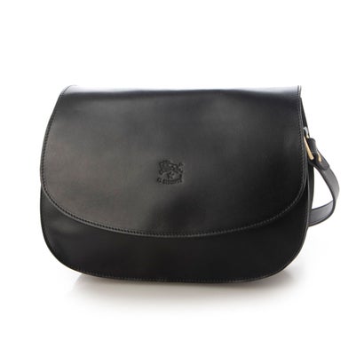 イル ビゾンテ 革バッグ メンズ イル ビゾンテ IL BISONTE CROSSBODY BAG MEDIUM （BLACK）