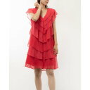 フェイズ エイト Phase Eight Sage Pleat Dress (Raspberry)
