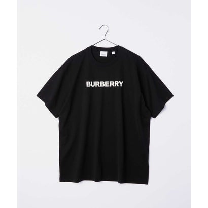 バーバリー バーバリー BURBERRY 8055307 Tシャツ メンズ 半袖 コットン クルーネック カットソー クルーネック オーバーサイズ ブラック XS S M L XL （ブラック）