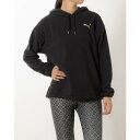 プーマ PUMA レディース フィットネス アウター LOGO LOVE フーディー_ 524598 (プーマ ブラック)