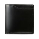 ミラグロ MILAGRO コードバン 二つ折り財布 （ブラック）